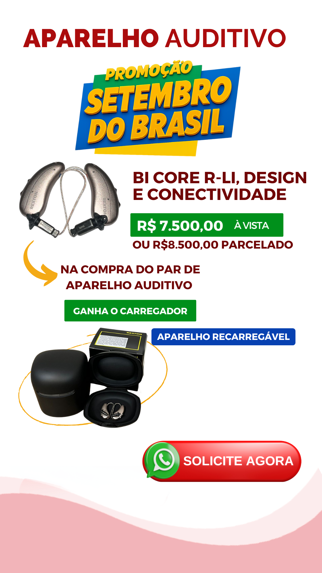 Aparelho Auditivo - Promoção Setembro do Brasil Aparelho Auditivo - Promoção Setembro do Brasil